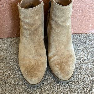 These are size 6 ankle booties suede